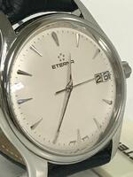 ETERNA AUTOMATIC WATCH, 50M WATER RESISTANT, LOUISIANA ALLIGATOR HAND MADE STRAP, MODEL: 7630.41, S/N 209.270, (MISSING SCREW ON STRAP) - Store Display, No Box, Manual Included
