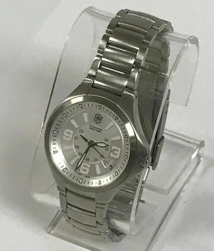 VICTORINOX SWISS ARMY WATCH, 100M WATER RESISTANT, STAINLESS STEEL, MODEL: 241469 - Store Display, No Box, No Papers
