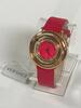 VERSACE VENIS PINK DIAL WOMEN'S LEATHER WATCH - Store Display, With Box, No Papers - 2