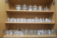 LOT, CONTENTS OF CABINET PLUS CABINET, MISC GLASS, HAMILTON, 3RD FLOOR, RM206B