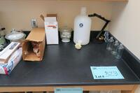 LOT, ITEMS ON COUNTERTOP, MISC LAB SUPPLIES, FROM RIGHT WALL TO TAPE LINE, PLUS ITEMS LOCATED ON FLOOR BY WOOD STEP., HAMILTON, 3RD FLOOR, RM206B