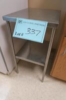 SMALL STAINLESS STEEL TABLE, HAMILTON, 3RD FLOOR, RM206B