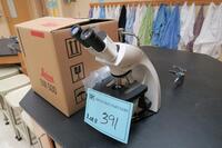 LEICA DM500 MICROSCOPE WITH COVER AND BOX, HAMILTON, 3RD FLOOR, RM206