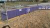 LOT, PURPLE BACKSTOP PADS, 15 PIECES, SALT RIVER COMPLEX, FLOOR, RM LOWER DIAMOND