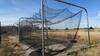 LOT, LARGE BATTING CAGE, PITCHER SAFETY NET, WOODEN NET FRAME, 2 TALL NETS AND FRAMES, SALT RIVER COMPLEX, FLOOR, RM LOWER DIAMOND - 2
