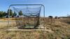 LOT, LARGE BATTING CAGE, PITCHER SAFETY NET, WOODEN NET FRAME, 2 TALL NETS AND FRAMES, SALT RIVER COMPLEX, FLOOR, RM LOWER DIAMOND - 6