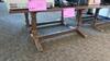 LOT, 4 WOODEN TABLES (ITEMS ON TOP OF TABLES NOT INCLUDED), SPALDING, UPPER LEVEL FLOOR, RM MESS HALL - 2