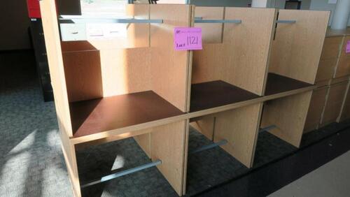 LOT, 12 STUDENT DESKS, SPALDING, UPPER LEVEL FLOOR, RM MESS HALL