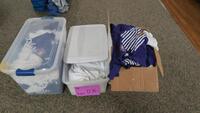 LOT, 3 TUBS OF SCC SHIRTS, SPALDING, LOWER LEVEL FLOOR, RM STUDENT CENTER