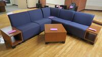 LOT, 5 SOFA PIECES AND 3 TABLES, SPALDING, LOWER LEVEL FLOOR, RM STUDENT CENTER