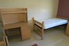 LOT, 5-BUNKABLE BEDS, 5-3DRAWER DRESSERS, 5-STUDENT DESKS WITH BRIDGE & LIGHT, 5-CHAIRS, 5-2 DOOR WARDROBES, DOMINIC DORM, 3RD FLOOR, RM343 & 345 - 6