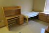 LOT, 3-BUNKABLE BEDS, 2-3 DRAWER DRESSERS, 3-WARDROBES, 2-STUDENT DESKS WITH BRIDGE AND LIGHT, 1-CHAIR, DOMINIC DORM, 3RD FLOOR, RM331 - 2