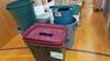 LOT, 30 MISC TRASH CANS, AS SHOWN, LOURDES, UPPER FLOOR, RM GYM