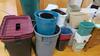 LOT, 30 MISC TRASH CANS, AS SHOWN, LOURDES, UPPER FLOOR, RM GYM - 2