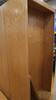 LOT, 4 LARGE DOUBLE SIDED WOODEN BOOK CASES WITH SHELVES IN LIGHT OAK, LOURDES, UPPER FLOOR, RM GYM - 3