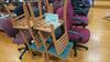 LOT, 11 MISC CHAIRS, AS SHOWN, LOURDES, UPPER FLOOR, RM GYM - 3