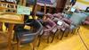 LOT, 2-STOOLS, 29 MISC CHAIRS, AS SHOWN, LOURDES, UPPER FLOOR, RM GYM - 2