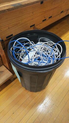 LOT, "BARREL-O-CABLES", MISC CABLES, LOURDES, UPPER FLOOR, RM GYM