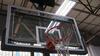 LOT, 1-GARED FOLDING GLASS BACKBOARD AND HOOP, LOURDES, UPPER FLOOR, RM GYM