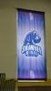 LOT, 13 MID SOUTH CONFERENCE SCHOOL BANNERS, CURRENTLY ON GYM WINDOWS AND WALL, LOURDES, UPPER FLOOR, RM GYM - 5