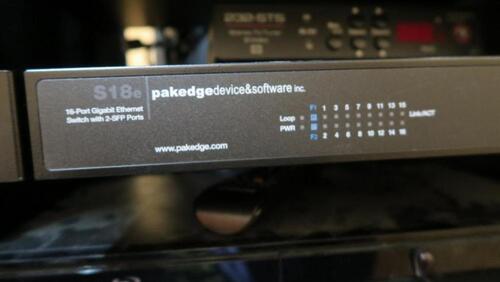 PAKEDGE DEVICE & SOFTWARE INC. S18E ETHERNET SWITCH, HUNDLEY, 2ND FLOOR, RM 205