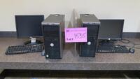 LOT, 2-DELL OPTIPLEX 740 COMPUTER SYSTEMS WITH LCD MONITORS KB MOUSE, HUNDLEY, 2ND FLOOR, RM 228 HALLWAY