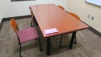 LOT, WORK TABLE AND 4 CHAIRS, HUNDLEY, 2ND FLOOR, RM 226