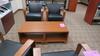 LOT, 4-LEATHER AND WOOD ARM CHAIRS, 2 WOODEN COFFEE TABLES, HUNDLEY, 2ND FLOOR, RM EAST - 3