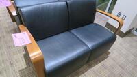 LOT, 4-LEATHER AND WOOD ARM CHAIRS, HUNDLEY, 2ND FLOOR, RM SOUTH