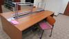 LOT, 4 PLACE STUDENT STUDY TABLES WITH LIGHTS AND 4 ROLLING CHAIRS, HUNDLEY, 2ND FLOOR, RM WEST - 2