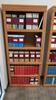 LOT, CONTENTS OF ROOM, ANTIQUE DESK AND CHAIR OWNED BY EDWIN CARLILE LITSEY, 4 OAK FINISH BOOK CASES EACH WITH CONTENTS, CONCILIUM, LOUVAIN STUDIES, THEOLOGICAL STUDIES, THOMIST, US CATHOLIC HISTORIAN, WORSHIP, MISC, ART, HUNDLEY, 2ND FLOOR, RM 218 - 3