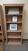 LOT, CONTENTS OF ROOM, ANTIQUE DESK AND CHAIR OWNED BY EDWIN CARLILE LITSEY, 4 OAK FINISH BOOK CASES EACH WITH CONTENTS, CONCILIUM, LOUVAIN STUDIES, THEOLOGICAL STUDIES, THOMIST, US CATHOLIC HISTORIAN, WORSHIP, MISC, ART, HUNDLEY, 2ND FLOOR, RM 218 - 7