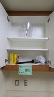 LOT, CONTENTS OF KITCHEN CABINET, HUNDLEY, 1ST FLOOR, RM 113