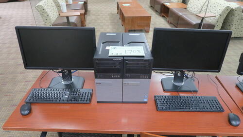 LOT, 2 DELL OPTIPLEX 7010 CORE I5 COMPUTER SYSTEMS WITH KB, MOUSE, LCD MONITOR , HUNDLEY, 1ST FLOOR, RM 120