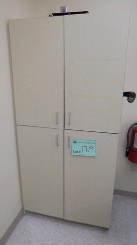 4 DOOR MELAMINE CABINET, HAMILTON, 3RD FLOOR, RM 202