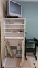 LOT, 4 DOOR MELAMINE CABINET, SANYO CRT TV, EMERSON DVD/VCR, OVERHEAD PROJECTOR, LAPTOP CART, HAMILTON, 2ND FLOOR, RM 107