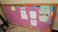 LARGE BULLETIN BOARD, LOURDES, LOWER FLOOR, RM LO3