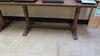 LOT, 2-WOODEN TABLES (ITEMS ON TABLES NOT INCLUDED), LOURDES, LOWER FLOOR, RM LO3