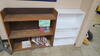 LOT, 3 BOOK SHELVES, MISC BOOKS, COAT TREE, LOURDES, LOWER FLOOR, RM LO5