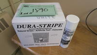 NEW UNOPENED BOX DURA-STRIPE AEROSOL MARKING PAINT, LOURDES, LOWER FLOOR, RM LO5