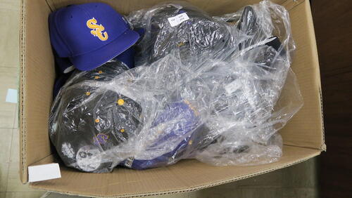 LOT, BOX OF NEW BASEBALL CAPS AS SHOWN, LOURDES, LOWER FLOOR, RM LO5