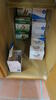 LOT, TAPING TABLE/CABINET W/CONTENTS, HEEL & LACE PADS, UNDERWRAP, TAPE, WRAPS, GAUZE, BANDAGES, H & L PADS, ANTIBOTIC OINTMENT, TOUNGE DEPRESSORS, BIO HAZARD BAGS, LOURDES, LL FLOOR, RM TRAING ROOM - 5