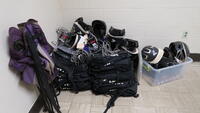 LOT, MISC BASEBALL GEAR, HELMETS, GEAR BAGS, LOURDES, LL FLOOR, RM L07