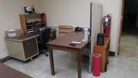 LOT, ENTIRE CONTENTS OF IT ROOM (NOT INCLUDING OPERATING SERVER RACK AND ASSOCIATED EQUIPMENT DELINETATED BY YELLOW CAUTION TAPE AND SIGNS), LOURDES, LL, RM IT ROOM, 29 MISC TOWER COMPUTERS WITH MONITORS KB MICE, MISC CRT TELEVISION SETS, (ALL 29 COMPUT