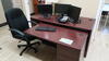 LOT, WORK TABLE, OFFICE MAILBOX UNIT, SMALL WOOD 5 DRAWER CABINET, DORM FRIDGE, LIBRARY TABLE, 2- DESK CHAIRS, 1- SIDE CHAIR, EXECUTIVE DESK WITH WING CHERRY FINISH, FIVE DRAWER VERTICAL FILE, LOURDES, ML FLOOR, RM MAIN HALL - 2