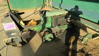 LOT, JOHN DEERE 2653 3 WHEELED HYDRAULIC DRIVE MOWER, 4 FUEL CANS, EDELEN-HAYDON COMPLEX, FLOOR, RM UPPER DIAMOND