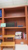 LOT, BOOK CASE, TABLE, CHAIRS, 7-BOXES MISC BOOKS, HUNDLEY, 1ST FLOOR, RM LIBRARY OFFICE HALLWAY - 5