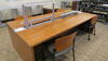 LOT, 4 PLACE STUDENT STUDY TABLES WITH LIGHTS AND 4 ROLLING CHAIRS, HUNDLEY, 1ST FLOOR, RM EAST - 2