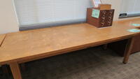 LOT, LARGE LIBRARY TABLE, INDEX CARD FILE, HUNDLEY, 1ST FLOOR, RM LIBRARY OFFICE HALLWAY