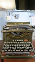 L C SMITH & CORONA ANTIQUE TYPEWRITER, LOURDES, ML FLOOR, RM MAIN HALL